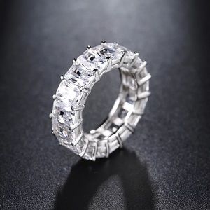 925 sterling silver zirconia rings
